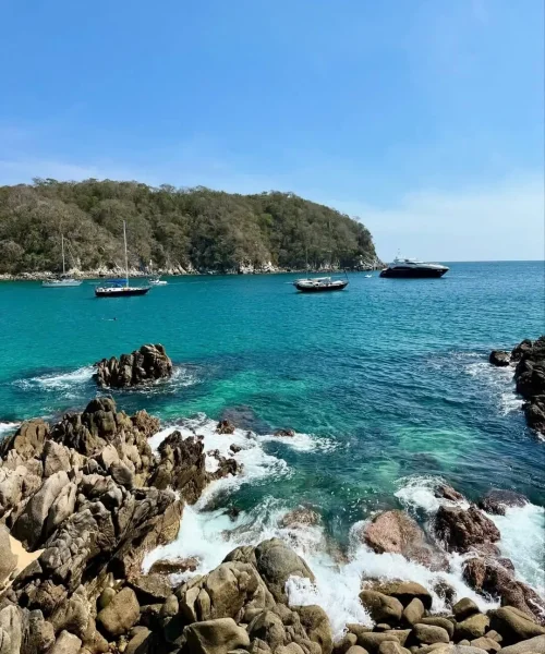 playa del organo mar turquesa